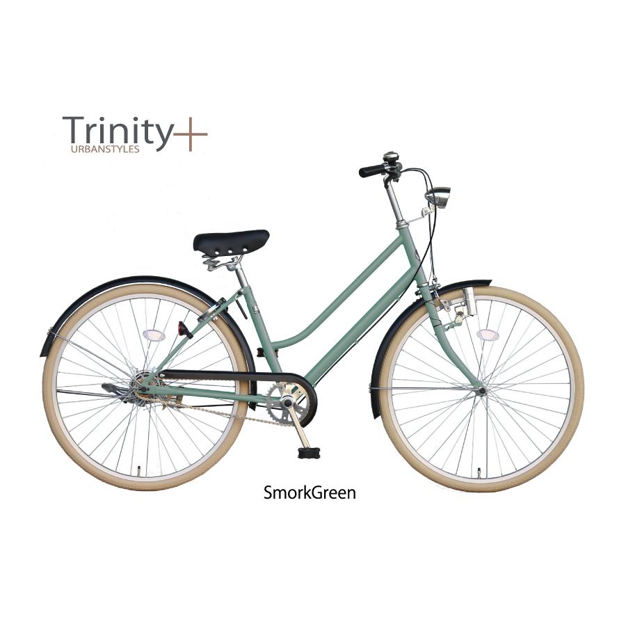 自転車 【完全組立】 おしゃれ シティサイクル レトロ ２６インチ 通学車 TRINITYplus｜cw-trinity｜02