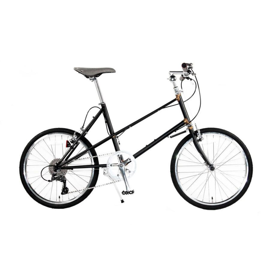 ブラック クロモリフレーム 小径自転車 自転車 【完全組立】 20インチ ミニベロ レトロ おしゃれ 外装8