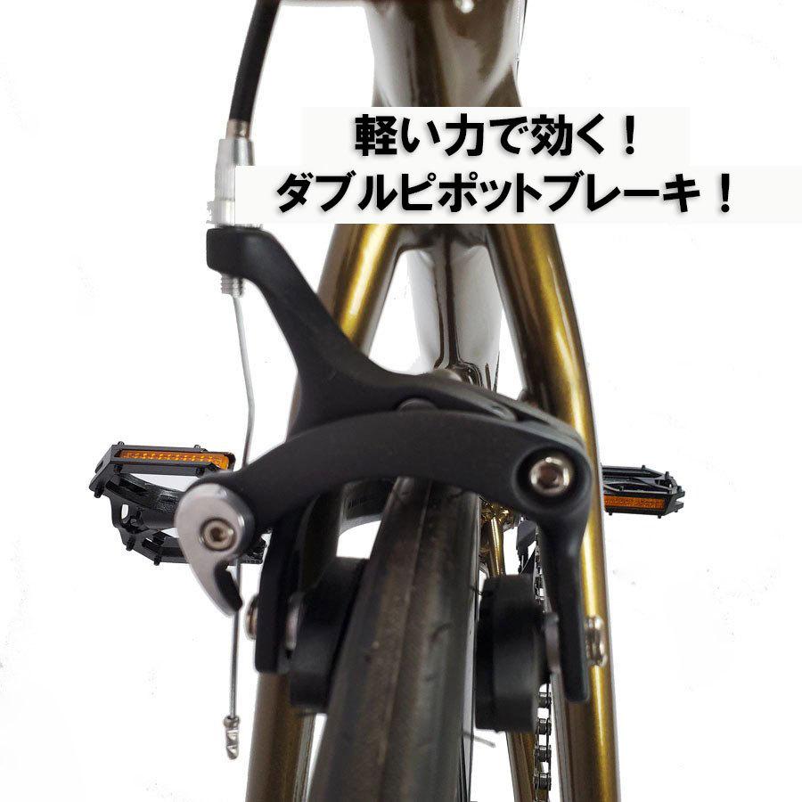 自転車 ピストバイク 通勤 通学 700C【ブルセコンド】 クロスバイク ロードバイク  CLOCK.U シングルギア ブルーホーン vianova 7部組箱｜cw-trinity｜10