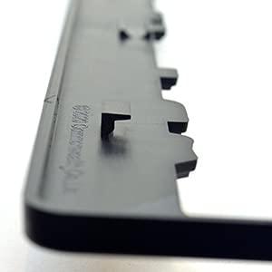 新法規対応品】 WARNING SECURITY ナンバーフレーム 立体文字 艶消し