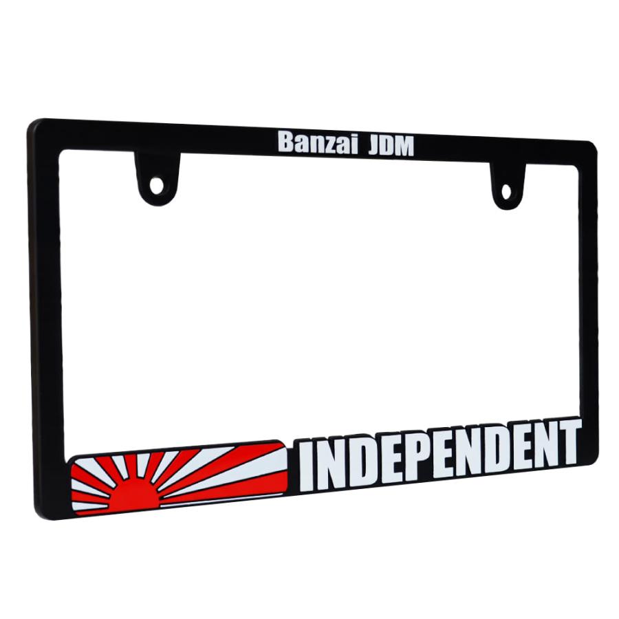 新法規対応品】INDEPENDENT RAISED 3D 立体 ナンバーフレーム 普通車