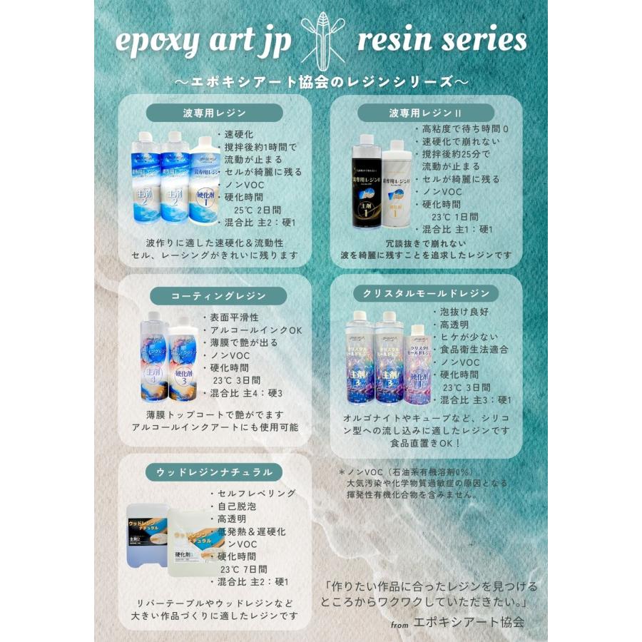 クリスタルモールドレジン1.2kg ノンVOC 泡抜け良好 臭いの少ない 高