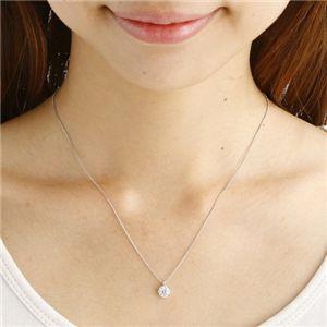 TS】Fカラー0.7ct プラチナPt 大粒ダイヤモンドペンダント/ネックレス 