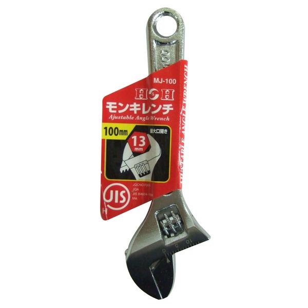 TS】(まとめ)H&H モンキーレンチ/作業工具 〔100mm〕 目盛 TS】(まとめ)H&H モンキーレンチ/作業工具 〔100mm〕 目盛