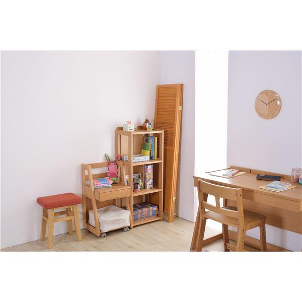 TS】パーテーション 衝立 約幅40cm 3連 ナチュラル 木製 360度可動