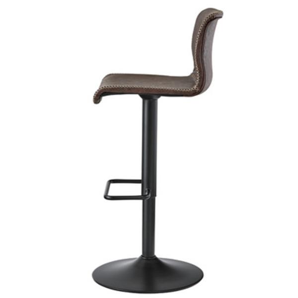 【TS】カウンターチェア ハイチェア 幅43cm ブラウン 2脚セット スチール ソフトレザー リビング ダイニング 店舗 飲食店