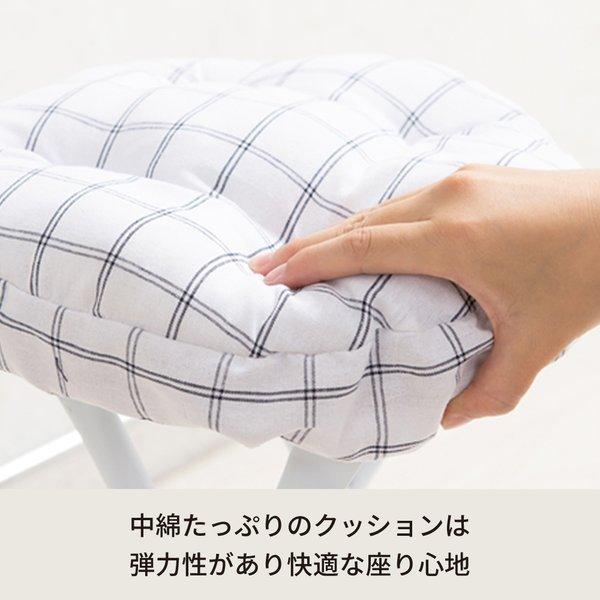【TS】〔30個セット〕丸椅子座面クッションカバー(チェック) 座面カバー/座布団/スツールカバー/丸型/オーバル/イスカバー/シンプル/モダン/業務用/NK-C11の画像