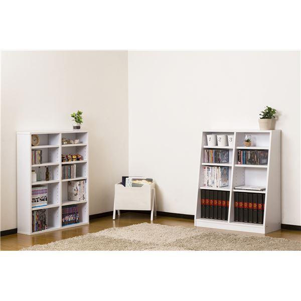 大容量ホームシェルフ 75cm ウォールナット ラック シェルフ