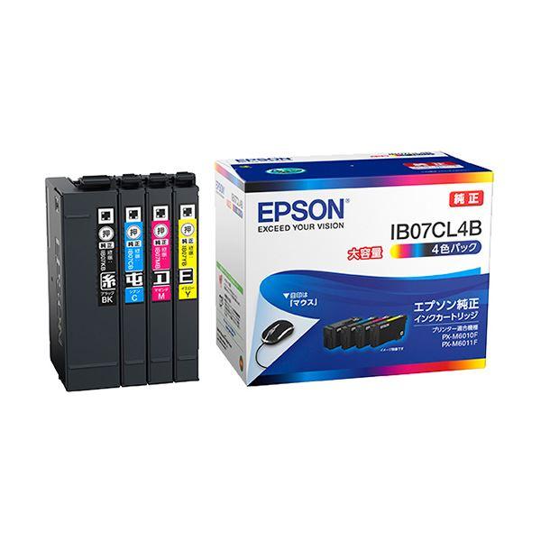 TS】〔純正品〕 EPSON(エプソン) IB07CL4B インクパック 4色(ブラック