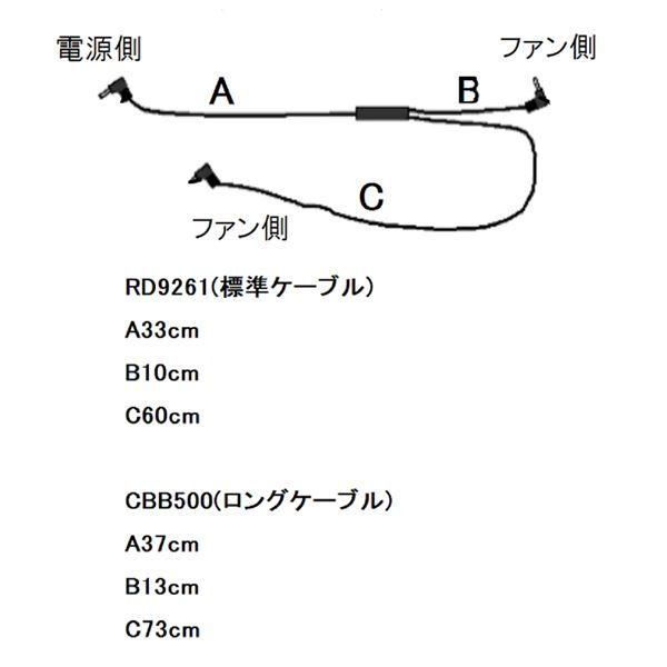TS】KU92030 空調服 R 綿・ポリ混紡 横ファン FAN2300B・RD9261