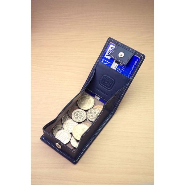 TS】「ハンドワーク」カードが入る小さな小銭入れ ブラウン