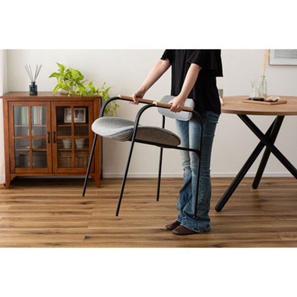 TS】アームチェア 約W56.5×D56×H71×SH47cm ライトグレー 組立式