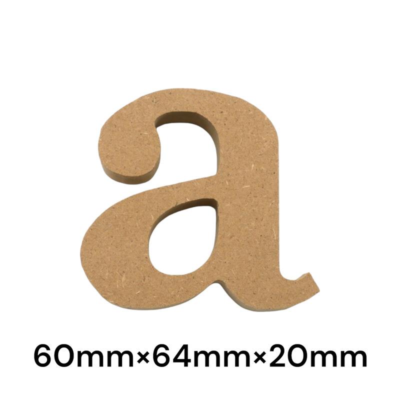 アルファベット & 数字 オブジェ 【小文字a】 木製 MDF イニシャル