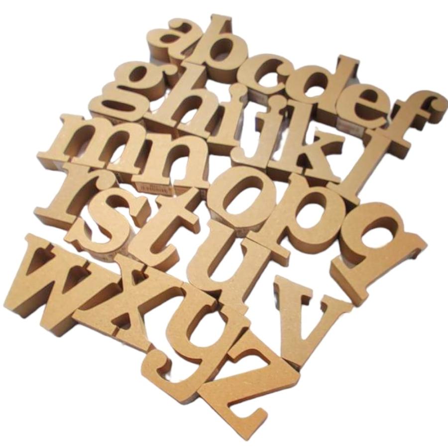 アルファベット & 数字 オブジェ 【小文字a】 木製 MDF イニシャル
