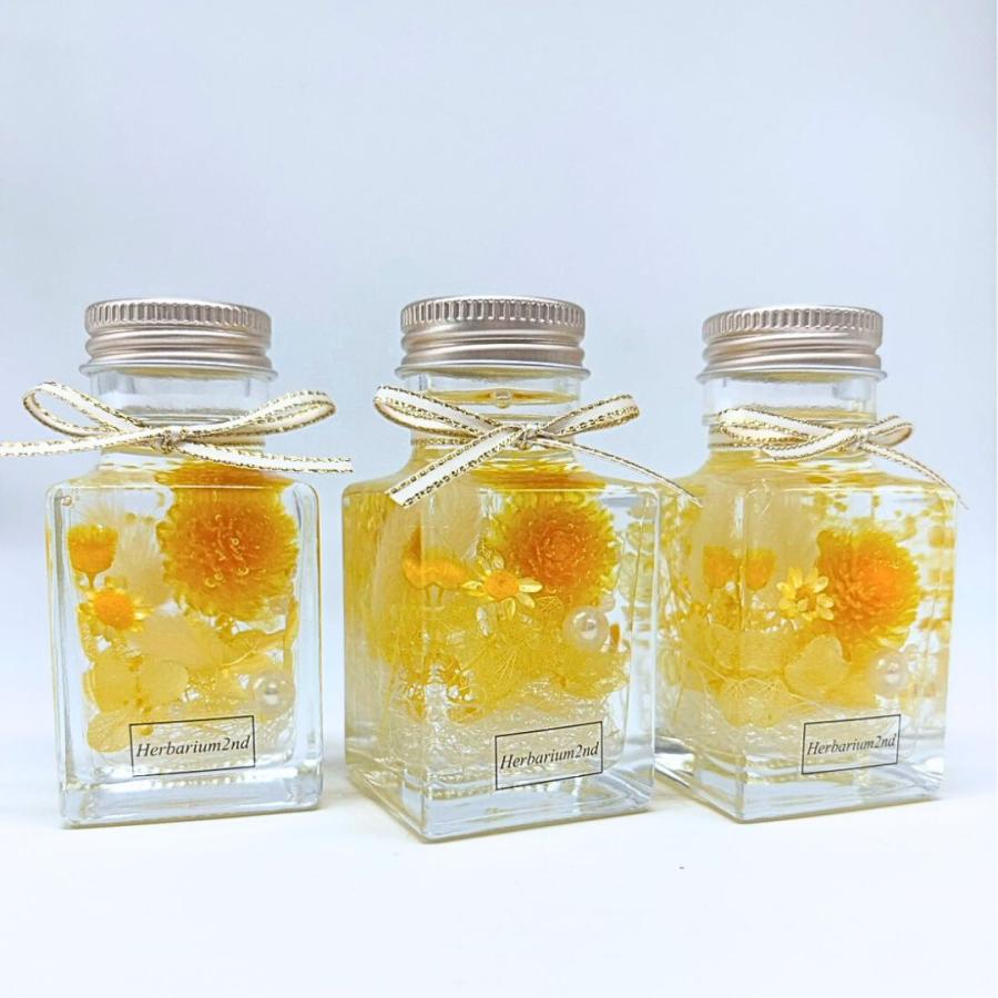 ハーバリウム ＼ラッピング付き／ 完成品 50ml 四角 小さな かわいい