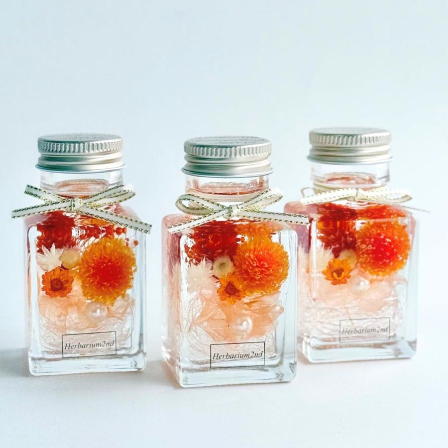 ハーバリウム ＼ラッピング付き／ 完成品 50ml 四角 小さな かわいい