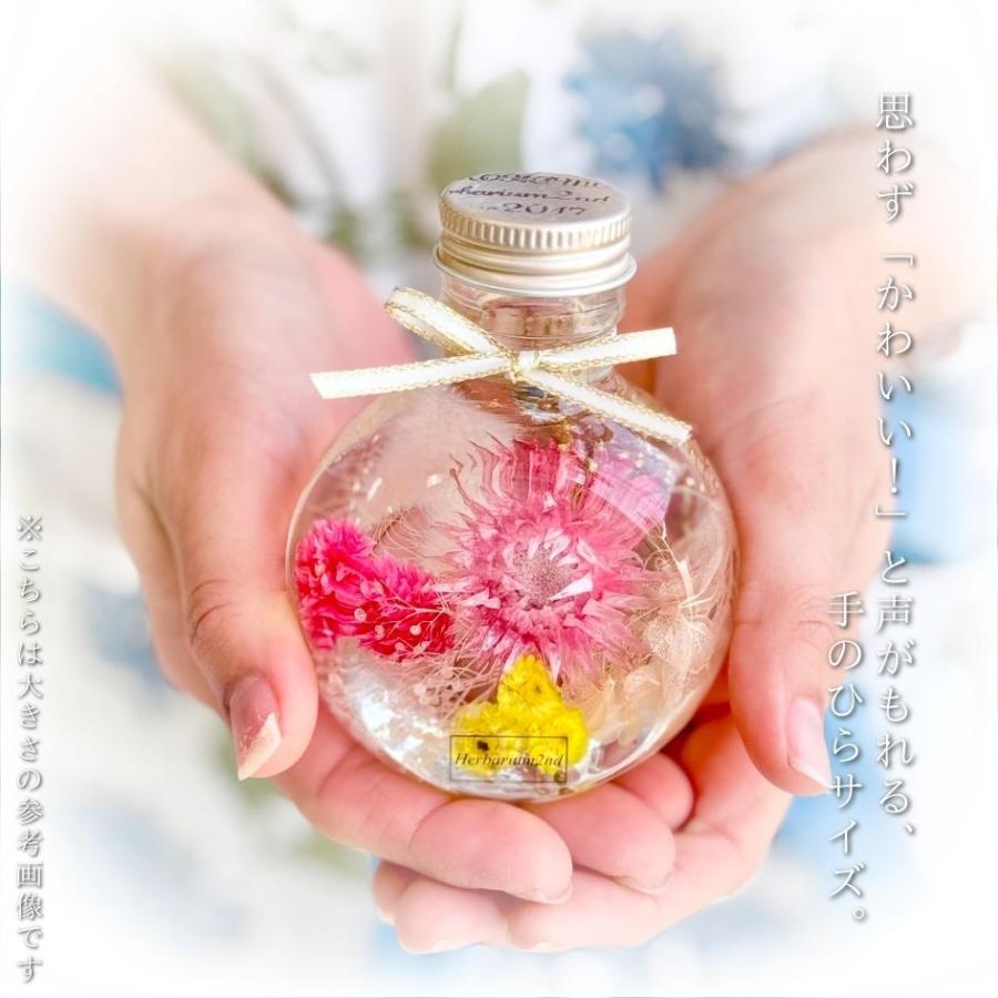 ハーバリウム ＼ラッピング付き／ 完成品 100ml ネコ コロンとかたむく