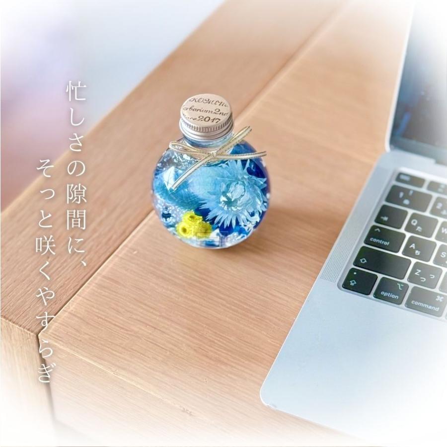 ハーバリウム ＼ラッピング付き／ 完成品 100ml ネコ コロンとかたむく