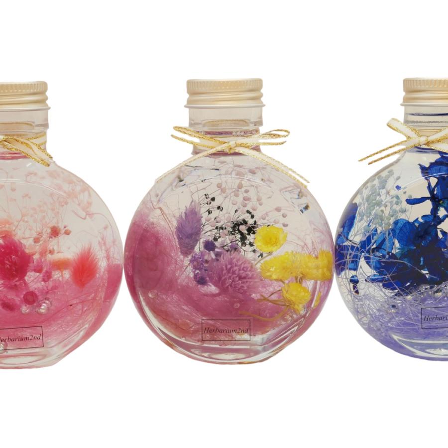 ハーバリウム ＼ギフトボックス・カード付／ 完成品 150ml ネコ コロン 