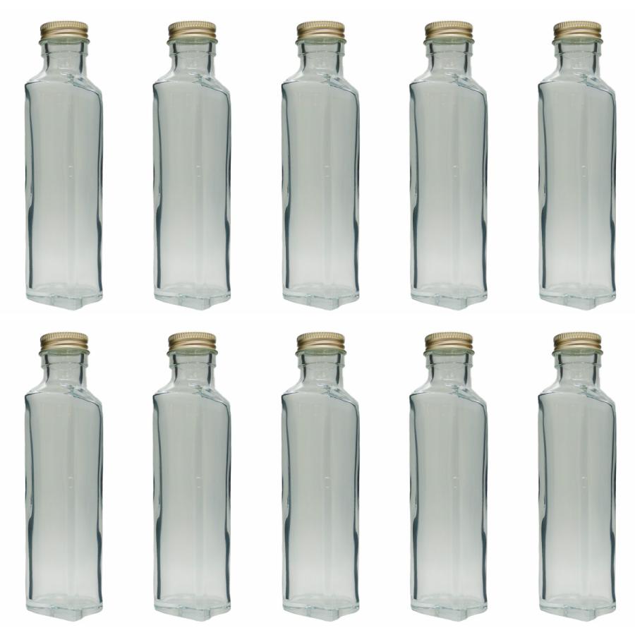 ハーバリウム 瓶 ハート 150ml 10本セット キャップ付き 横浜ハー