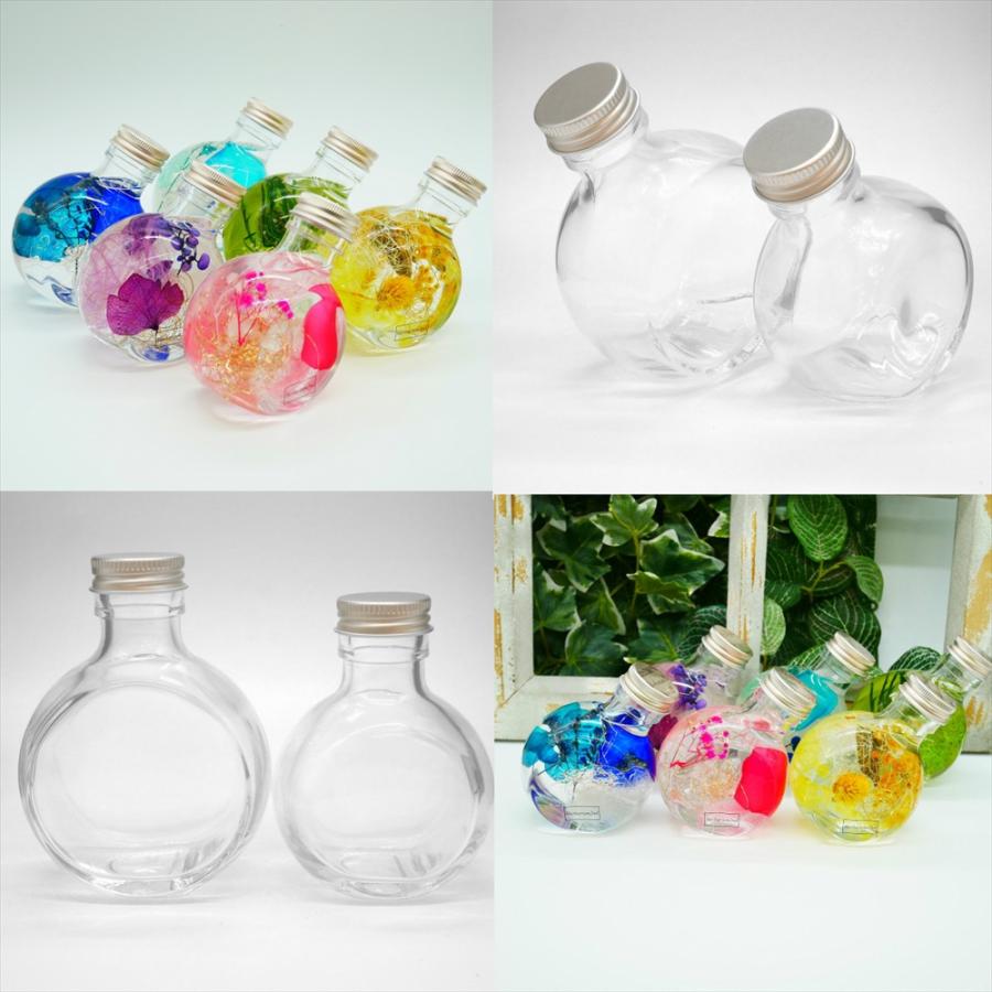 ハーバリウム 瓶 ネコ 100ml 72本セット 業務用 キャップ付き 横浜ハー 