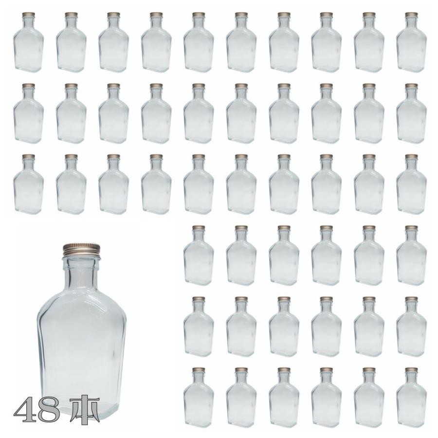 ガラス瓶 ポケット 150ml 48本セット 業務用 蓋付き ドレッシング