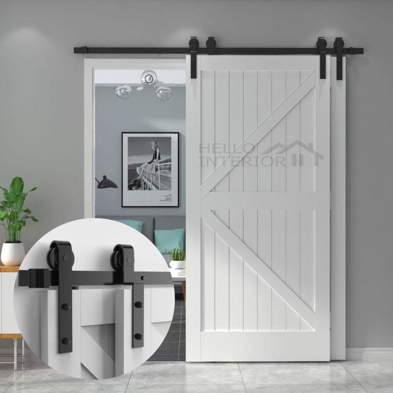 Hello Interior 室内ドア バーンドア 引き違い戸 12ft 3 660mm ドア片引き戸 アウトセット スライドトラック 横開き 建具 扉 ドア 戸 上吊 吊り戸 吊車 滑車 Np02 01 ハローインテリア 通販 Yahoo ショッピング