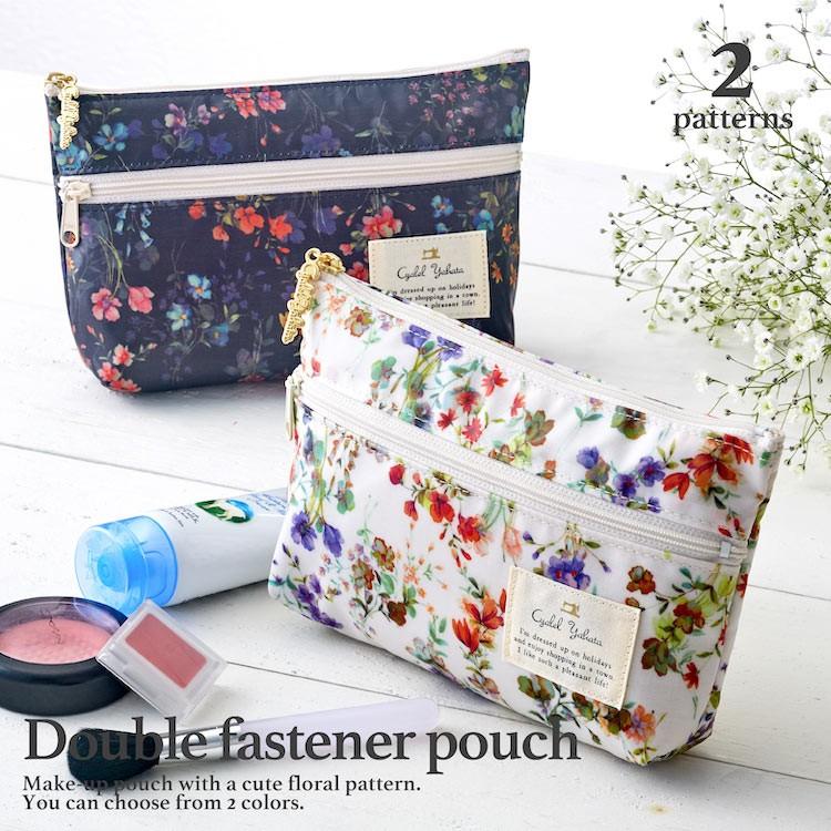 ポーチ 小物入れ ダブル 機能的 花柄 おしゃれ ブランド Cyalel Yahatayahoo 店 通販 Yahoo ショッピング