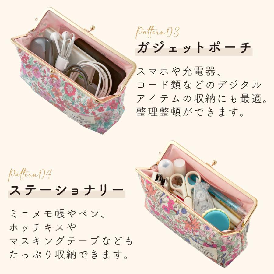 sanrio（サンリオ） がま口 トラベルポーチ ボタニカルフラワー 小物