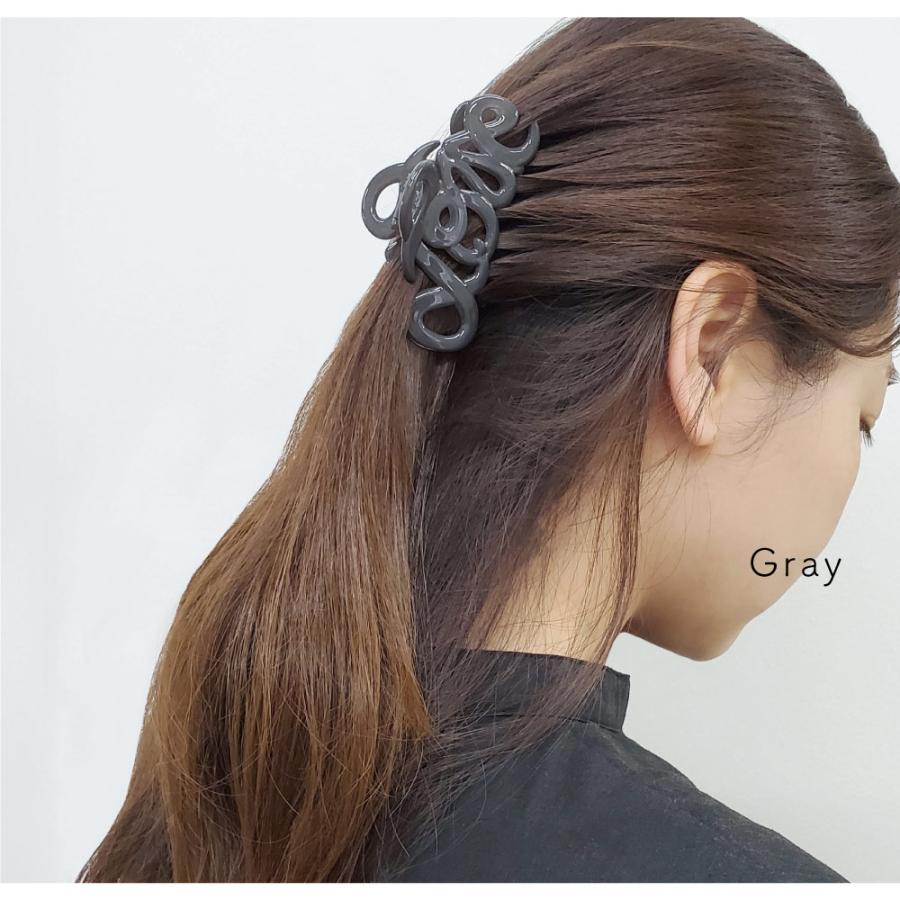 バンスクリップ ヘアクリップ LOVE フランス製 ヘアアクセサリー
