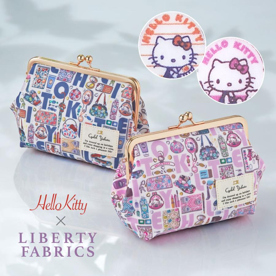 sanrio（サンリオ） がま口ポーチ ハローキティ リバティプリント