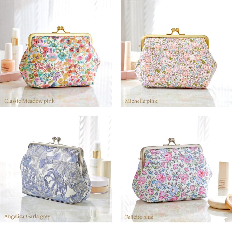 LIBERTY. プレミアム リバティプリント がま口 ポーチ 日本製