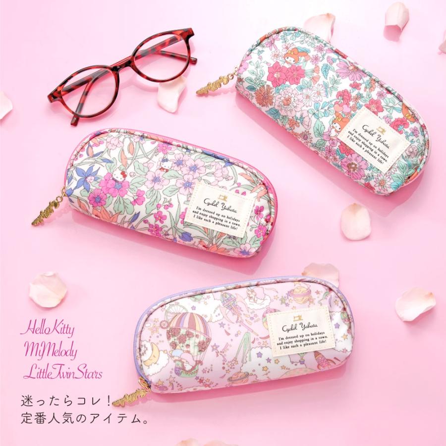sanrio（サンリオ） メガネケース キャラクター ファスナー レディース
