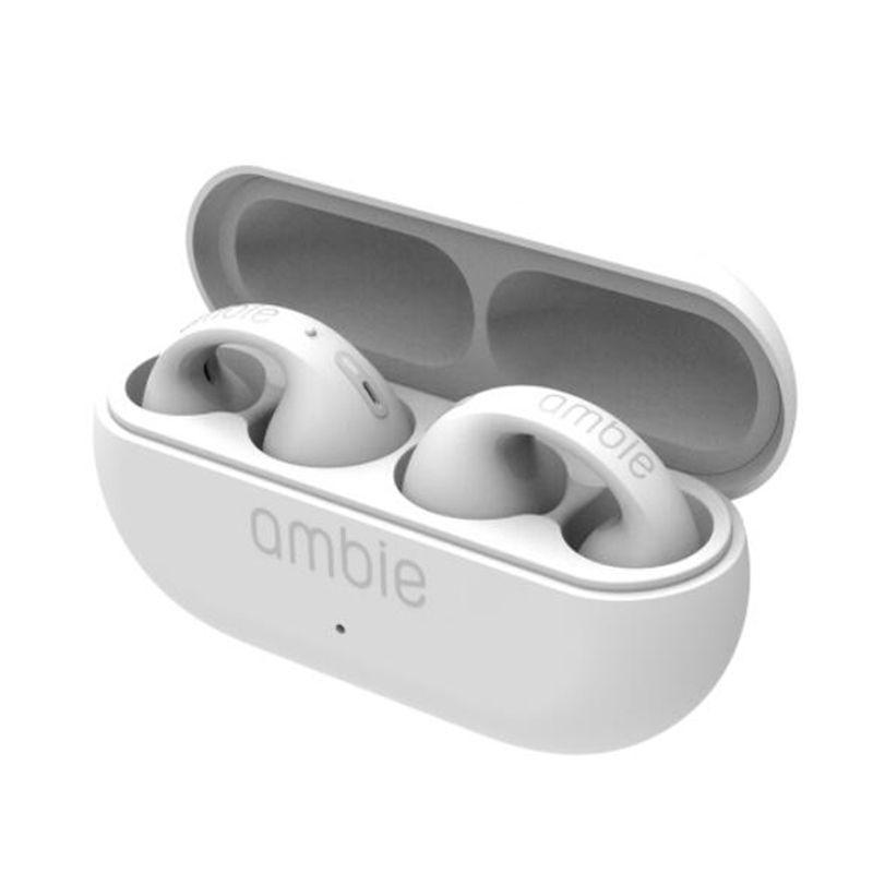 豪華ラッピング無料 新品 ambie sound ワイヤレス サウンド Bluetooth アンビー earcuffs イヤカフ AM-TW01 イヤホン  ブラック 充電ケース付き イヤホンジャック、ピアス