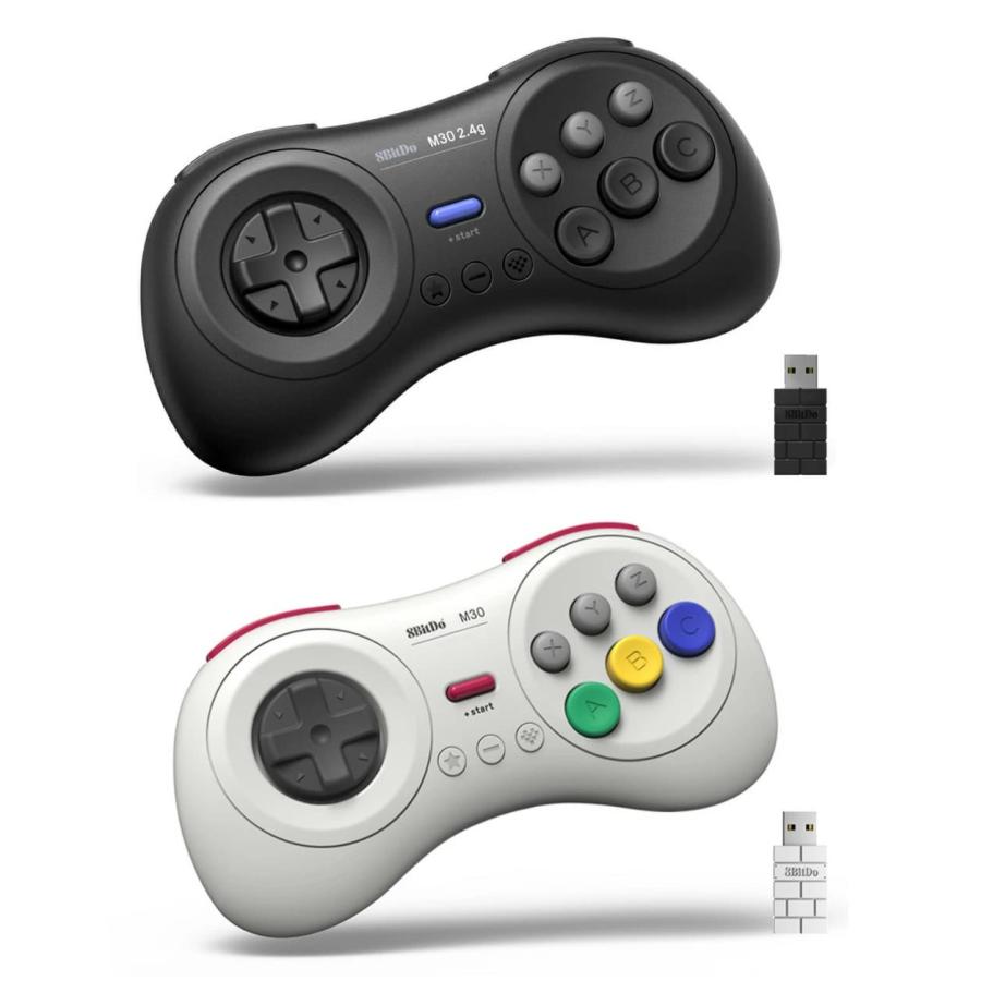 Switch2対応 コントローラー 8BitDo M30 2.4G for SEGA Genesis Mini