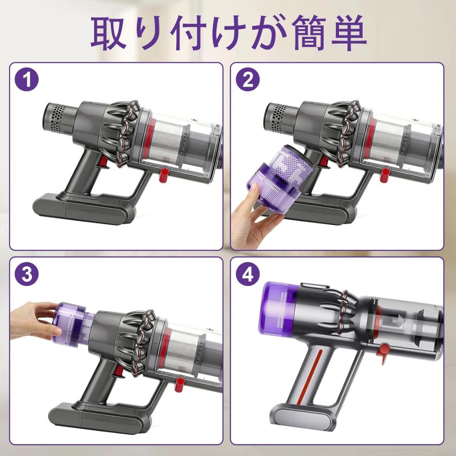 Dyson Micro Plus/Micro Origin SV 33掃除機用フィルター 交換用