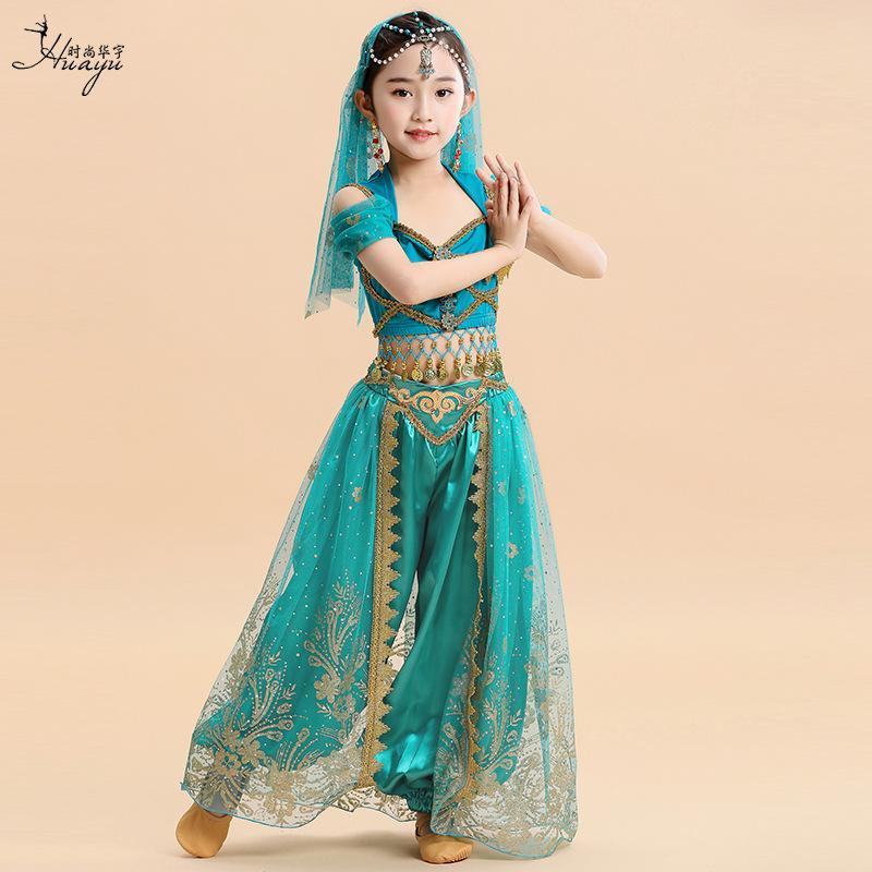 子供アラジン ジャスミン コスプレ衣装 コスチューム アラビアン 子供アラジン ジャスミン コスプレ衣装 コスチューム アラビアン