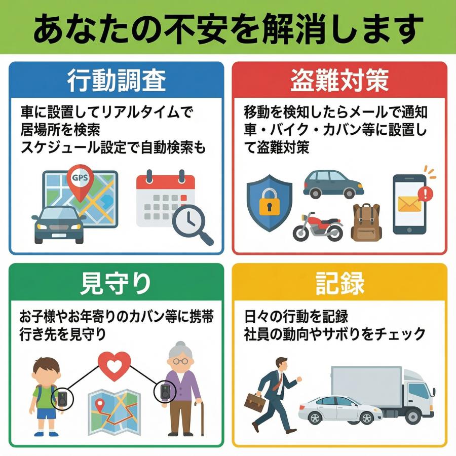 リアルタイム GPS 発信機 【Trackimo-e（トラッキモe）】超高精度 小型