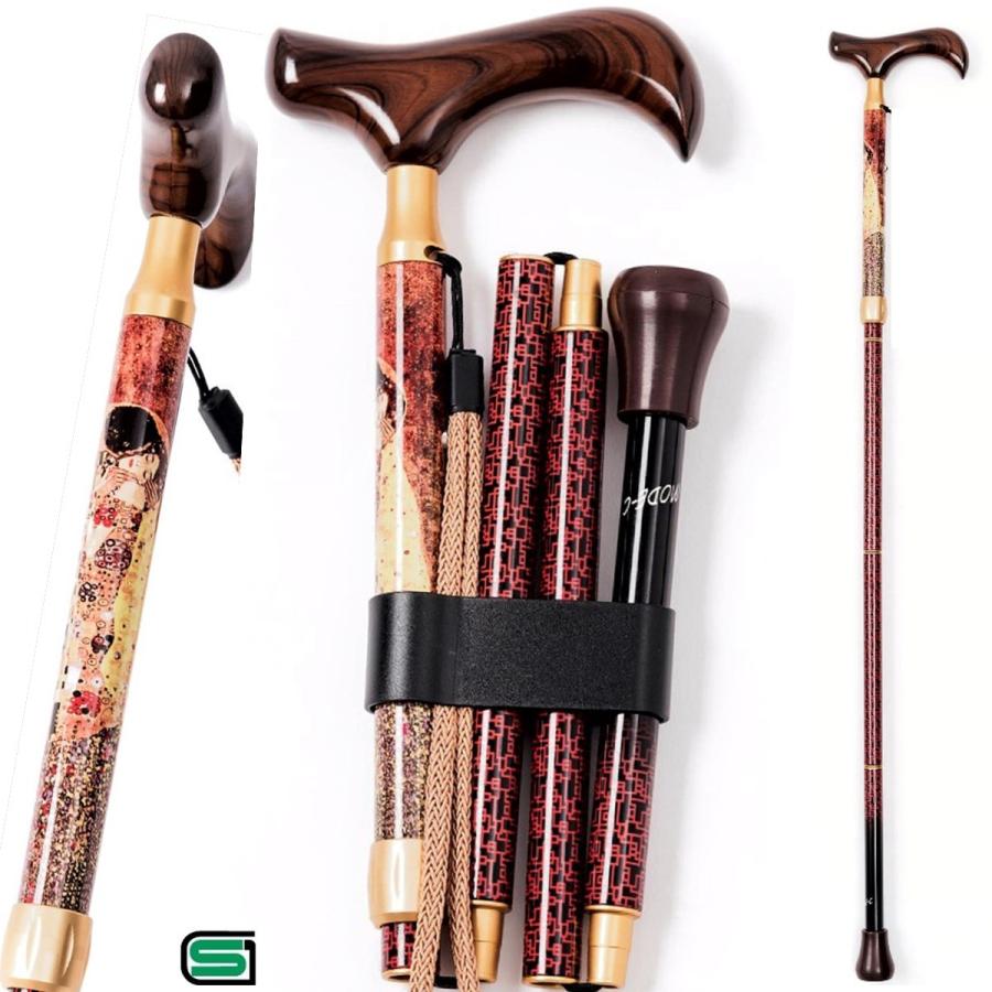 杖 おしゃれ 女性 折りたたみ ステッキ 軽量 介護 送料当店負担
