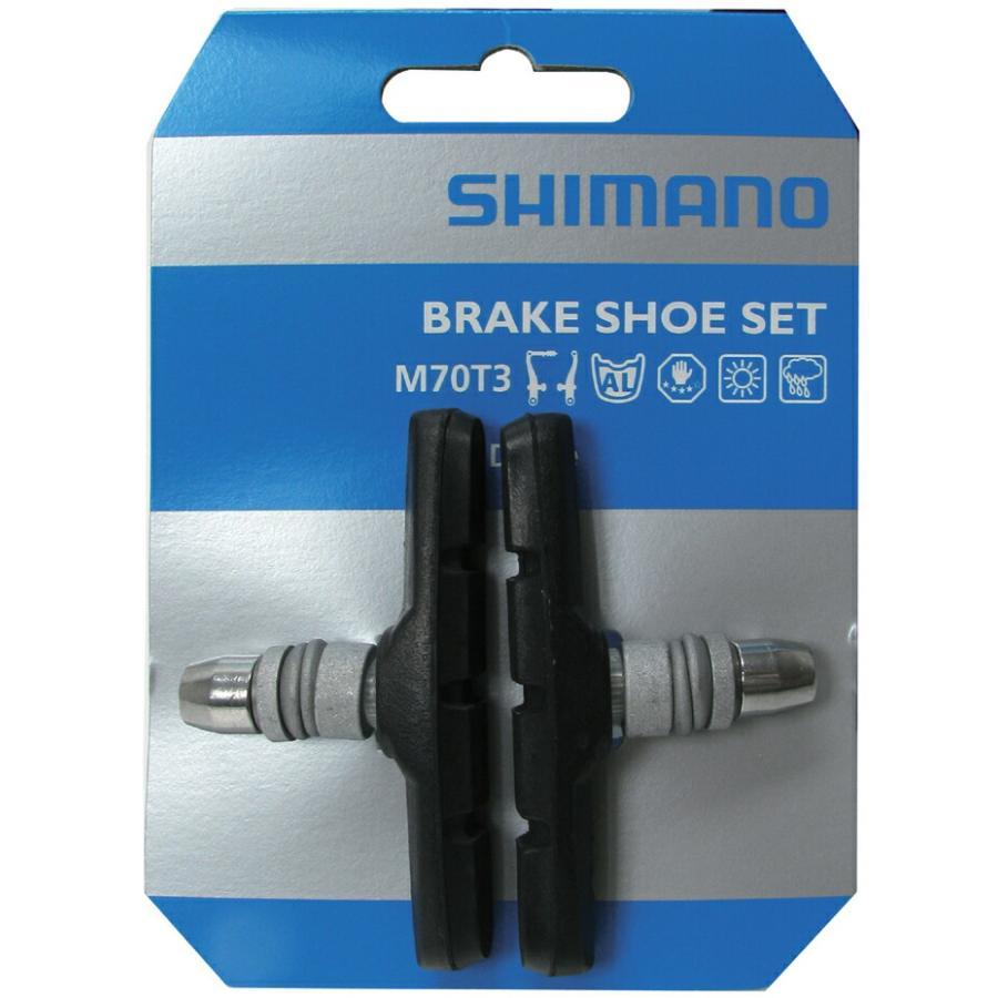 SHIMANO シマノ 自転車 ブレーキ シュー  M70T3 パッド Vブレーキ用 ブラック 交換 補修 パーツ Y8BM9810A の商品画像