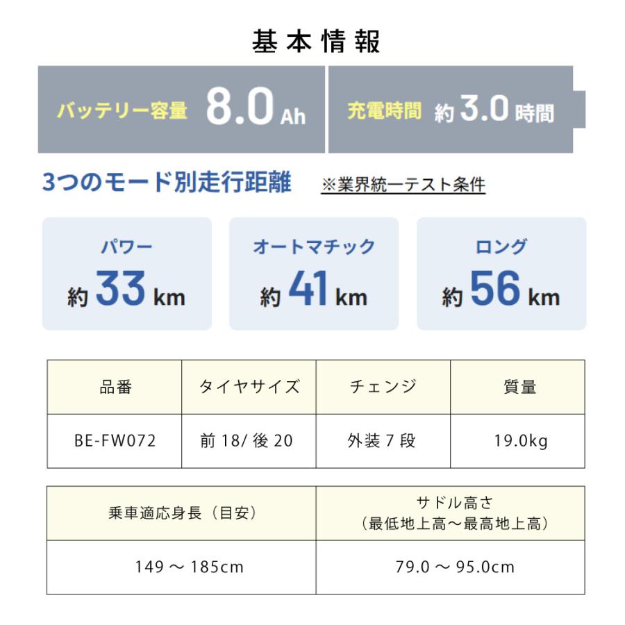 電動アシスト自転車 折り畳み自転車 Panasonic パナソニック FW072 OFF TIME オフタイム 2026年モデル | Panasonic | 07