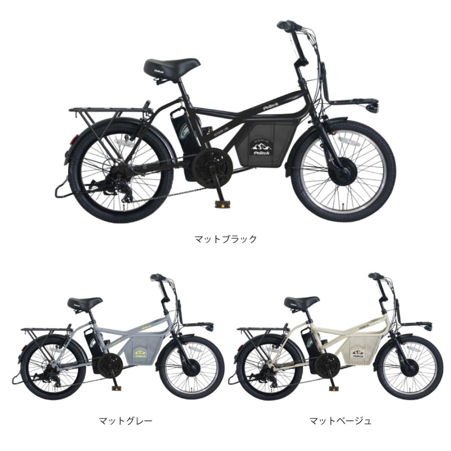 PELTECH（ペルテック） 電動アシスト自転車 20型 ミニベロEカーゴ 外装