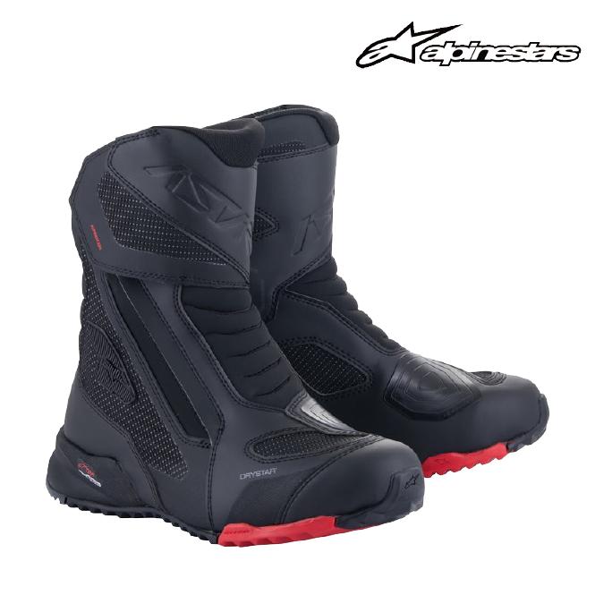 Alpinestars ショートブーツ 黒/赤 Alpinestars バイクブーツ 黒/赤