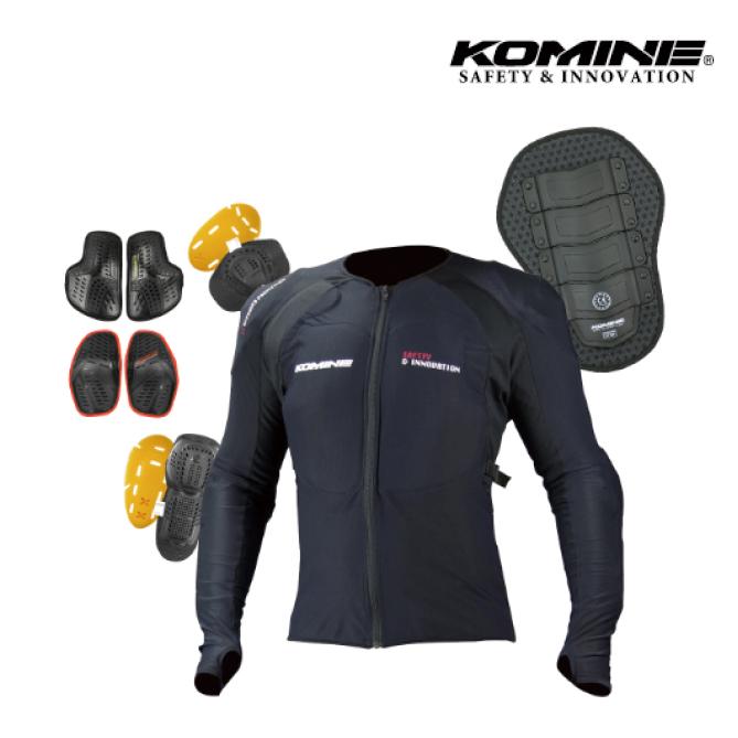 正規品）KOMINE インナーウェア・アンダーウェア SK-625 アーマードトップインナーウエア（ブラック） サイズ：XL コミネ バイク