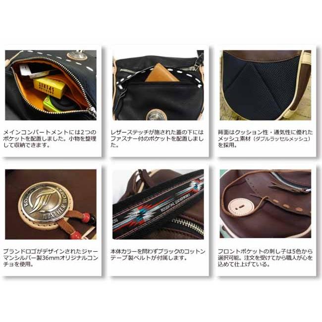 正規品〔Rough Tail〕 ウィーブライン ムーンポケット <ディア 正規品〔Rough Tail〕 ウィーブライン ムーンポケット <ディア