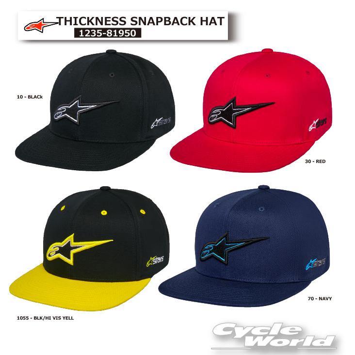 正規品【ALPINESTARS】 1235-81950 THICKNESS SNAPBACK HAT 帽子