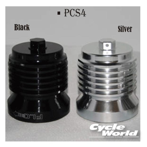 【ハーレー】FLO PCS4 ステンメッシュオイルフィルター （黒） 正規品〔PC Racing〕 FLOオイルフィルター ＜PCS4＞ ステンレスオイル