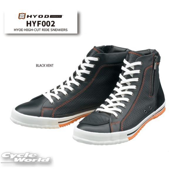 正規品〔HYOD〕 HYF002 《BLACK VENT》HYOD HIGH-CUT RIDE SNEAKERS
