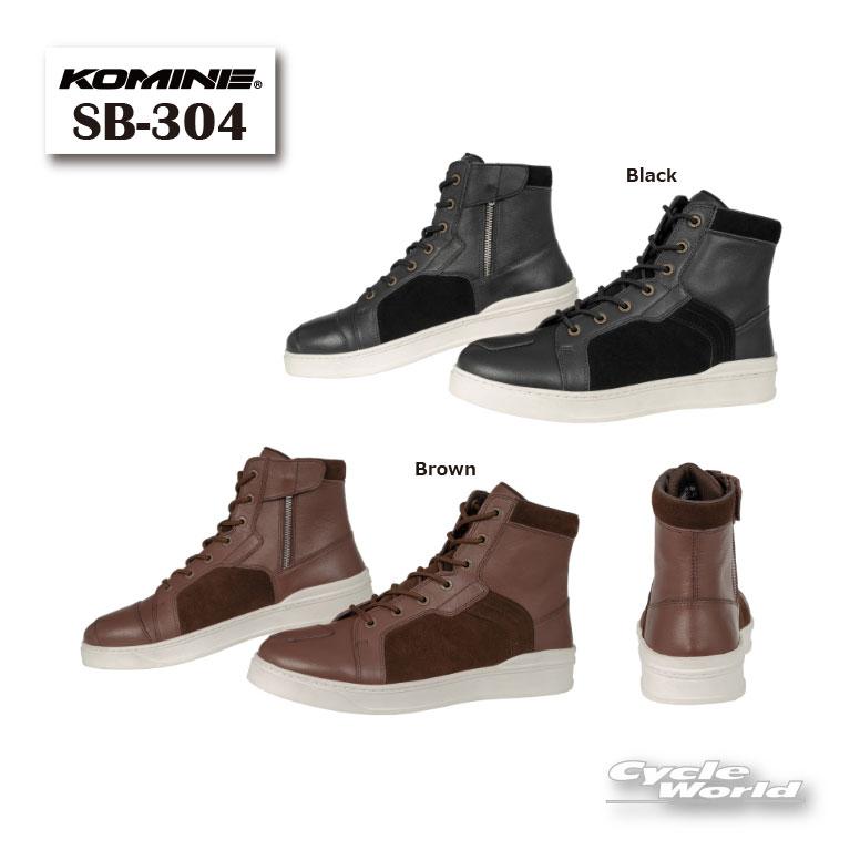 コミネ（Komine） ☆【KOMINE】SB-304 レザースニーカー ライディング