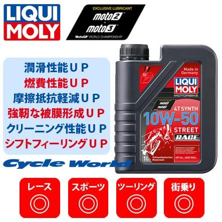 【LIQUI MOLY】Motorbike 4T Synth 10W-50 《1L》 Street Race ストリートレース 10W50 リキモリ 谷尾商会 正規品｜cycle-world